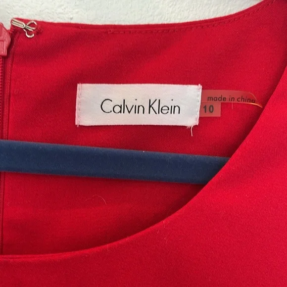 Calvin Klein Red Dress size 10 - Picture 3 of 5